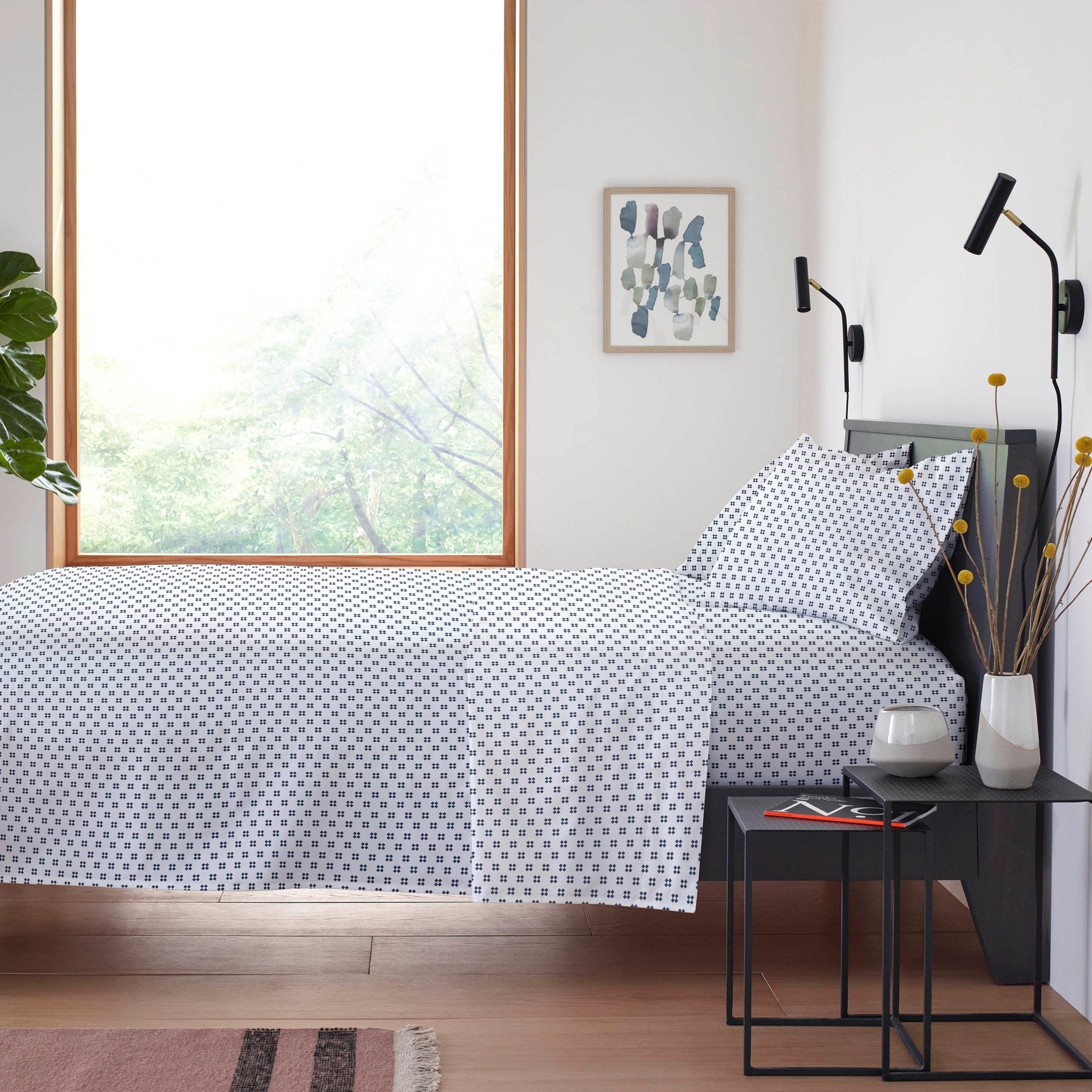 Clean Design Home Jack 300 Thread Count Super Soft Percale Sheet Set