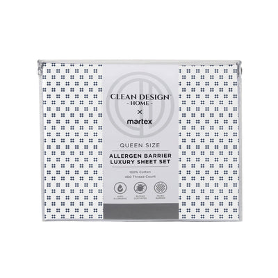 Clean Design Home Jack 300 Thread Count Super Soft Percale Sheet Set