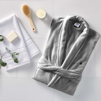 Clean Design Home Low Lint Terry Super Soft 100% Cotton Bath Robe
