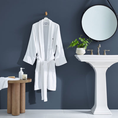 Clean Design Home Low Lint Terry Super Soft 100% Cotton Bath Robe