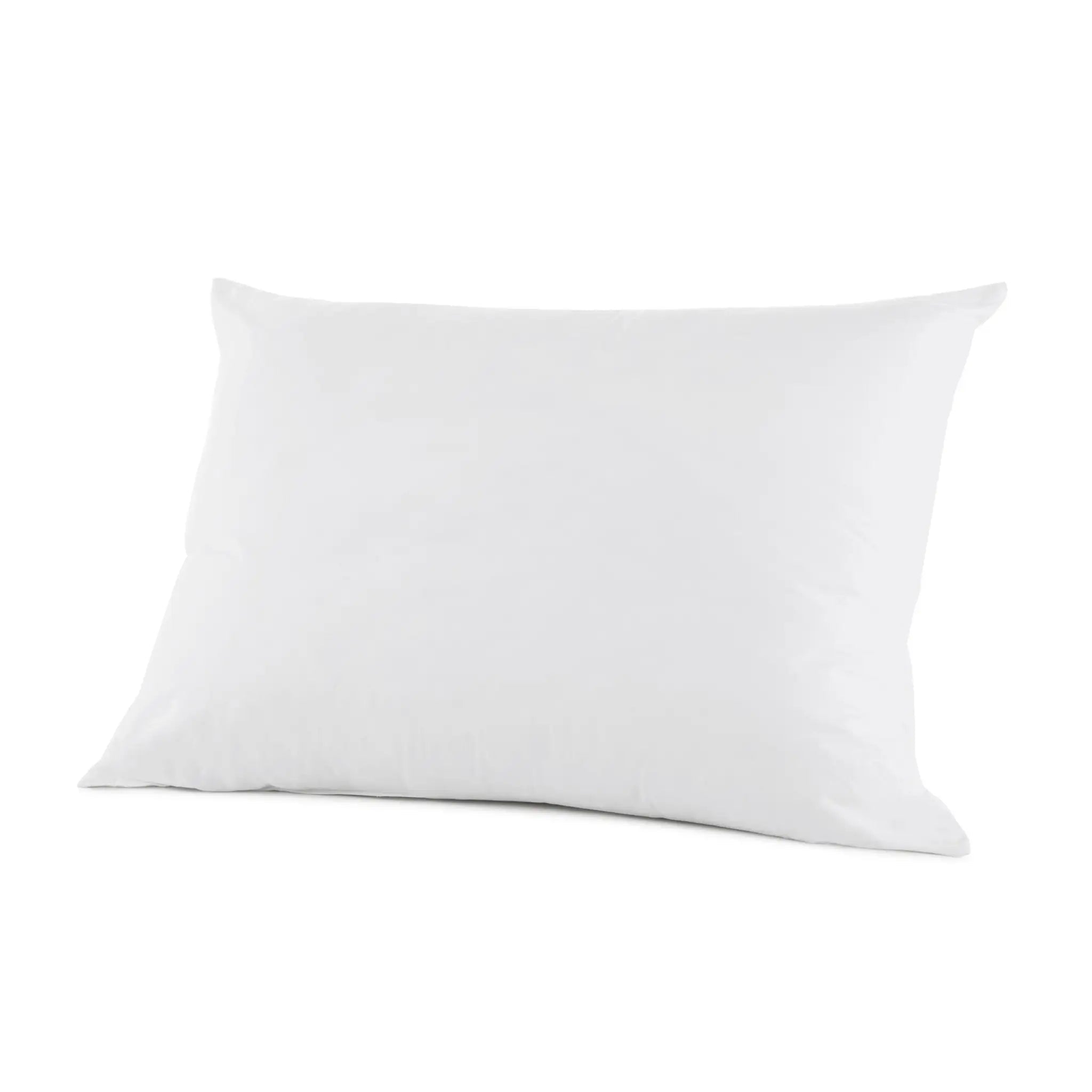 A plain white rectangular pillow shown alone on a clean white background.