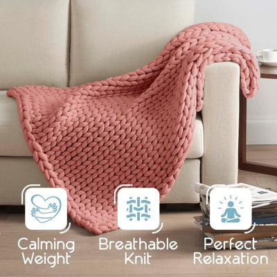 Vellux Weighted Chunky knit Blanket