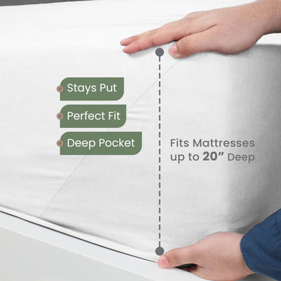 EcoPure Comfort Wash Soft 100% Cotton Collection Sheet Set