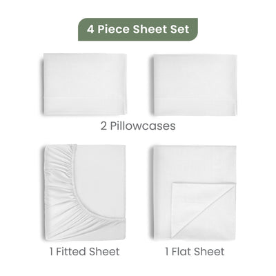 EcoPure Comfort Wash Soft 100% Cotton Collection Sheet Set