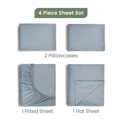 EcoPure Comfort Wash Soft 100% Cotton Collection Sheet Set