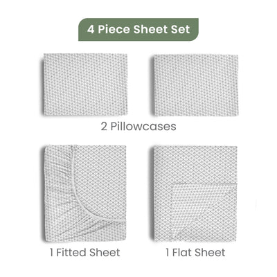 EcoPure Comfort Wash Soft 100% Cotton Collection Sheet Set
