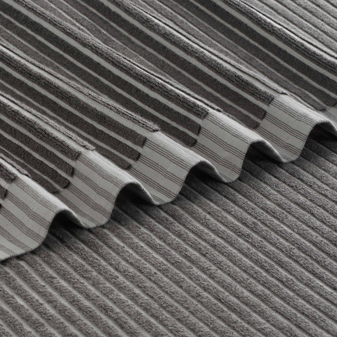 TAKAHIRO  銀ブリュ マット Martex Restore Sculpted Stripe Tencel Blend Ultra Soft Towel