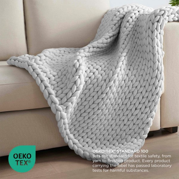 Vellux Weighted Chunky knit Blanket