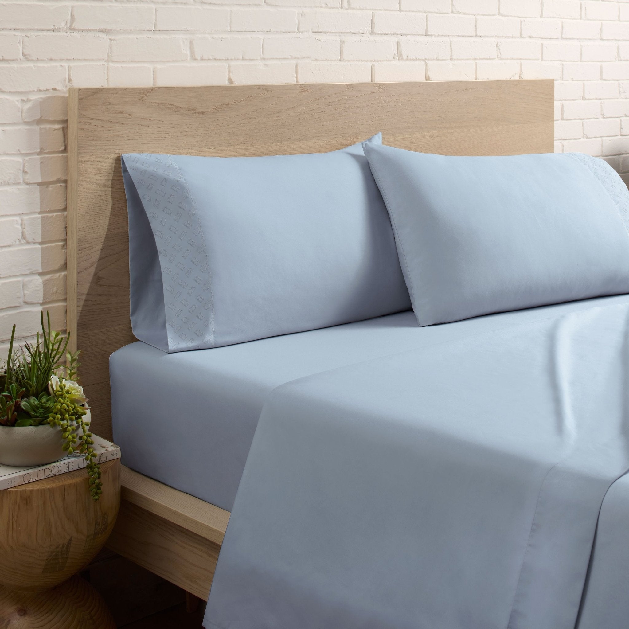 Lemon Tree Giselle Twin Soft Blue Sheet Set