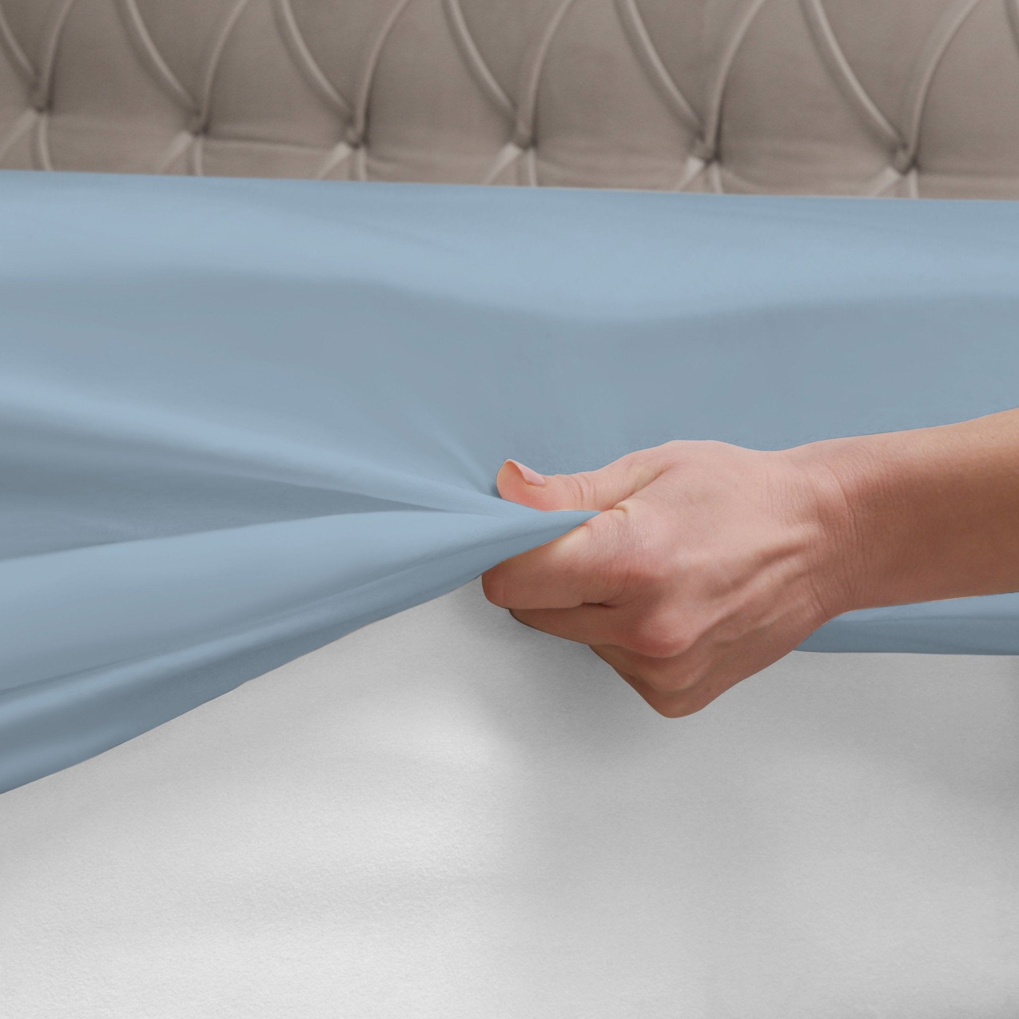 Lemon Tree Giselle Twin Soft Blue Sheet Set