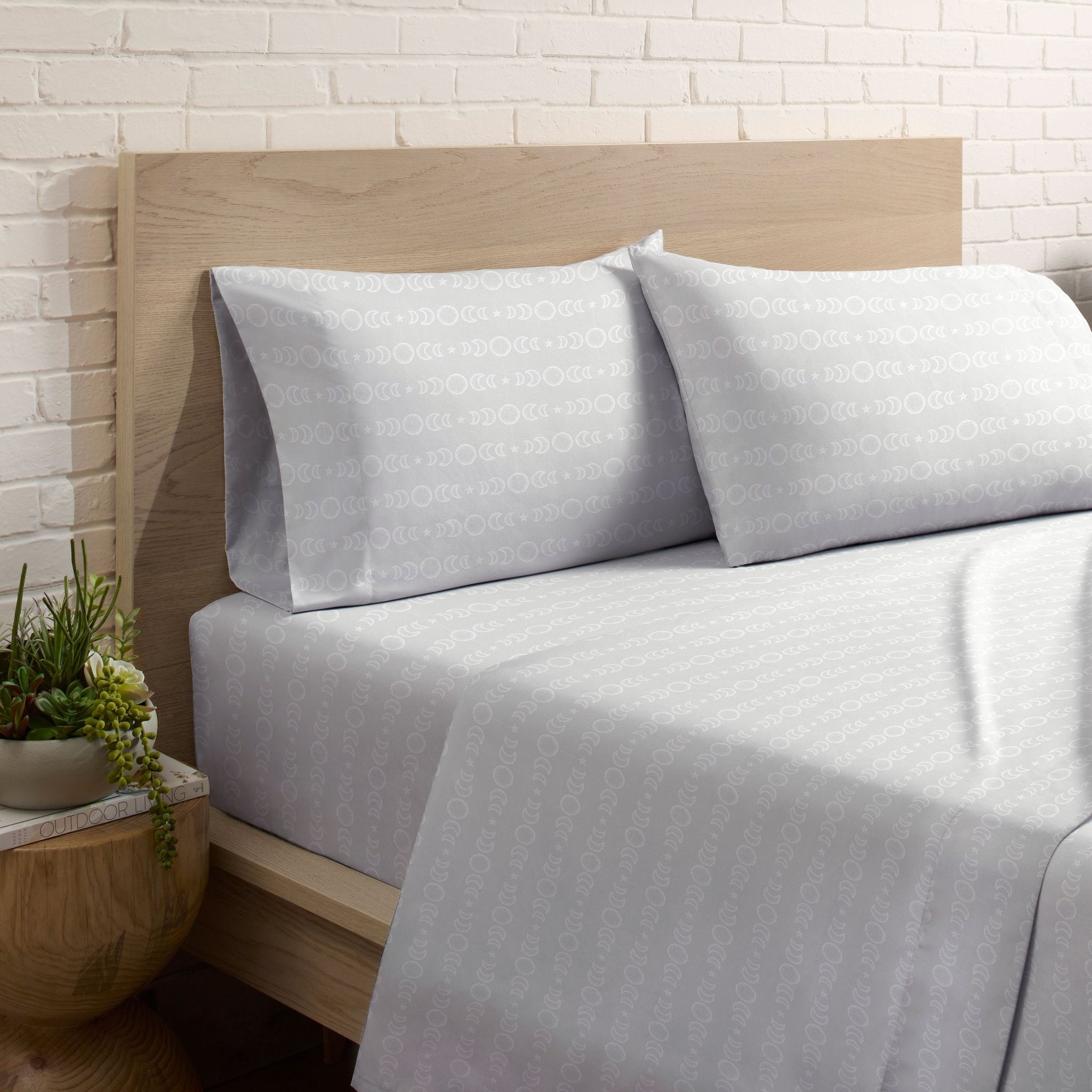 Lemon Tree Leilani Full Gray Sheet Set