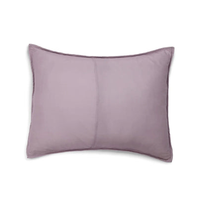 Purple pillow reverse side on a white background