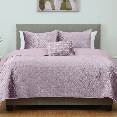 Lemon Tree Moon Phases Purple/Pink Velvet Crinkle Decorative Pillow