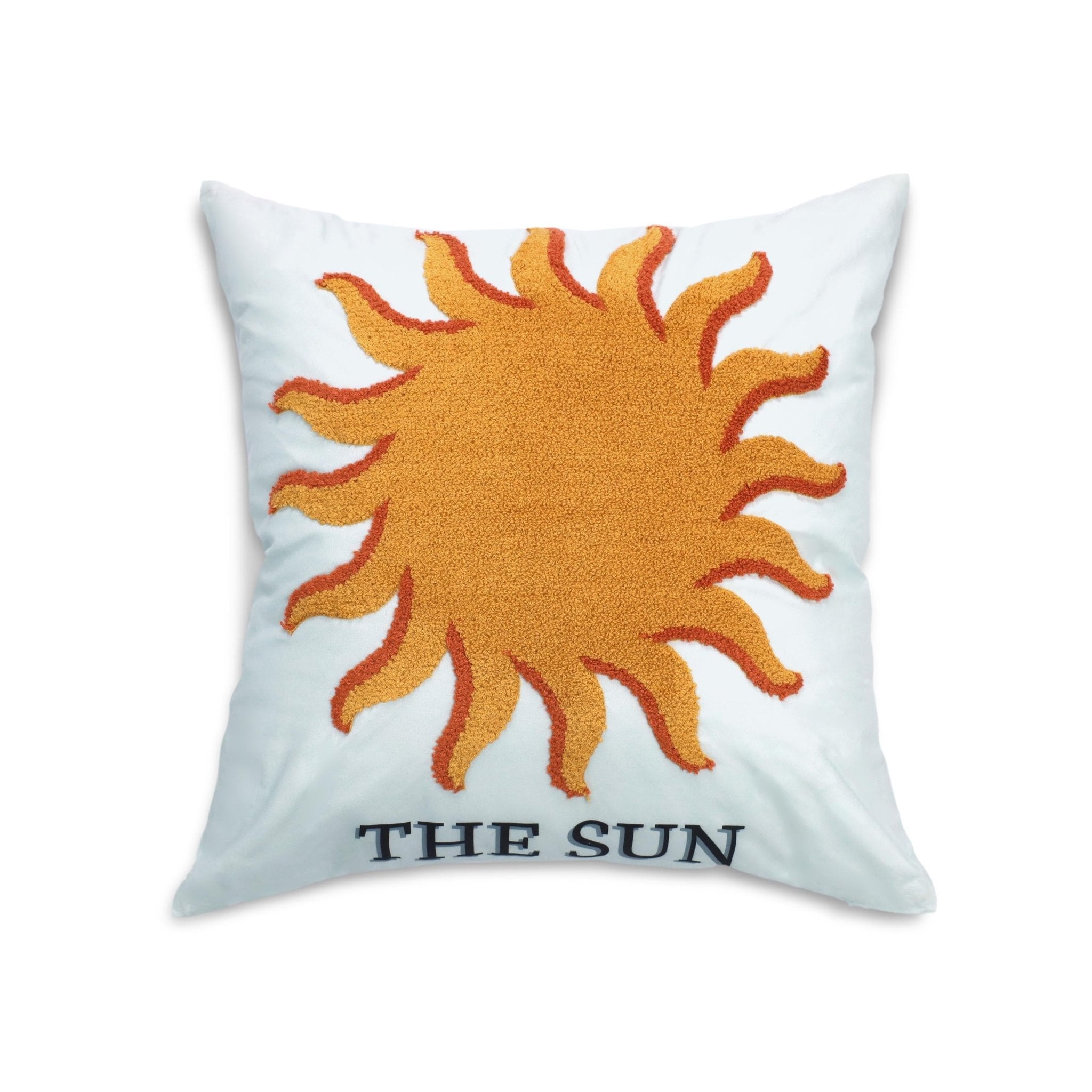 Lemon Tree Sun Square Blue/Yellow Decorative Pillow