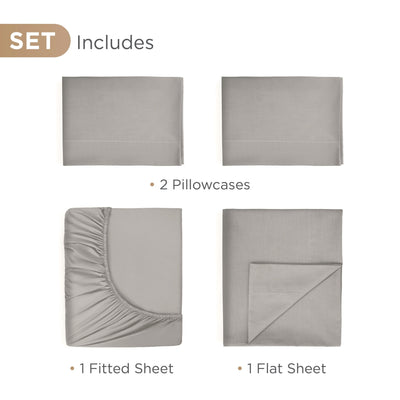 Martex 100% Luxury Supima Cotton 700 Thread Count Solid Sheet Set