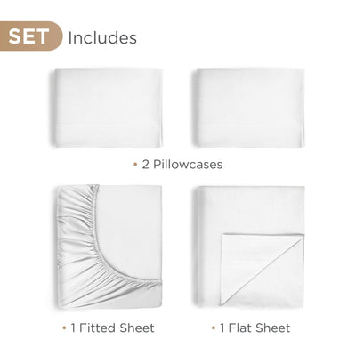 Martex 100% Luxury Supima Cotton 700 Thread Count Solid Sheet Set