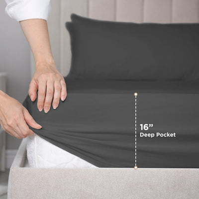 Martex 100% Luxury Supima Cotton 700 Thread Count Solid Sheet Set