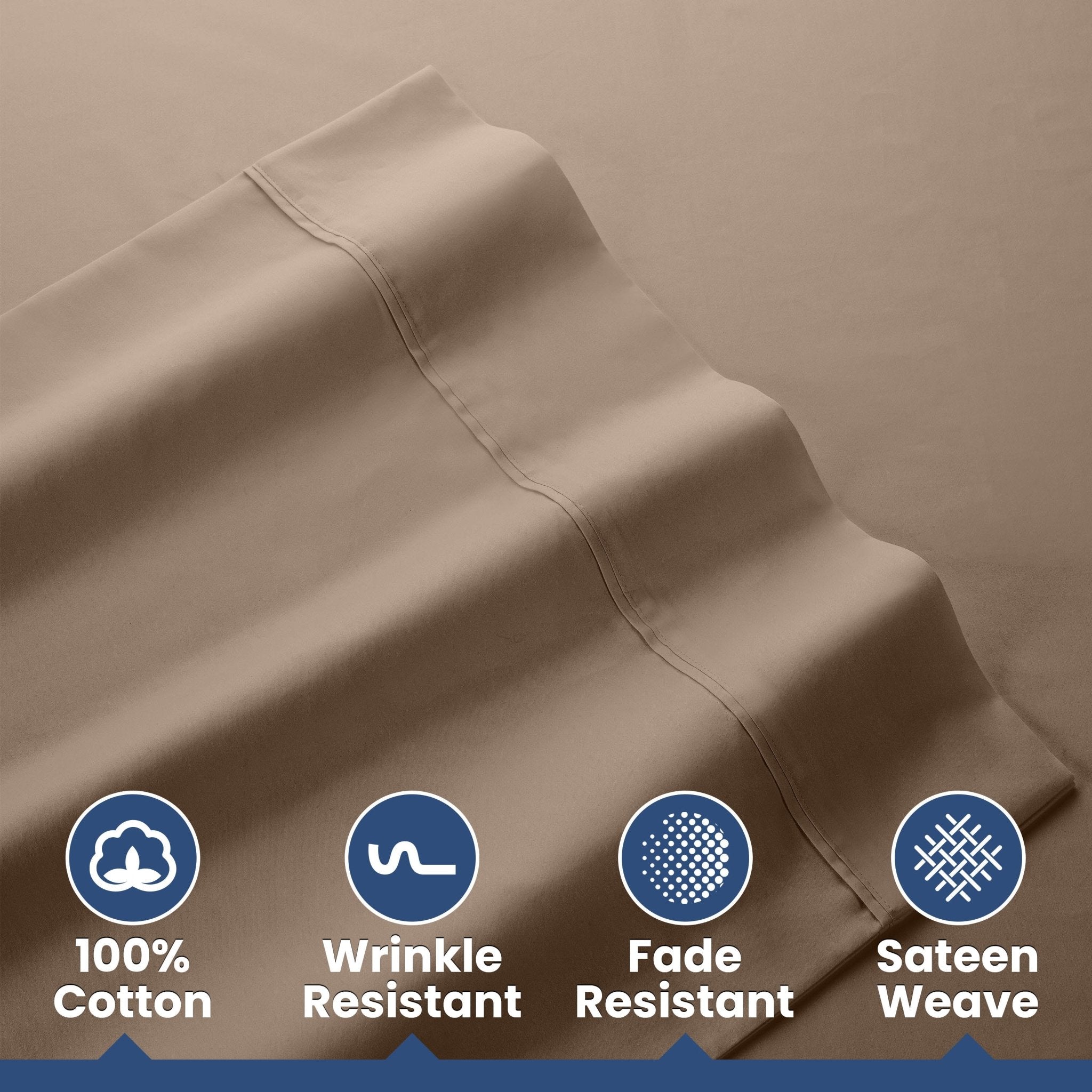 Martex 400 Thread Count 100% Cotton Solid Sheet Set