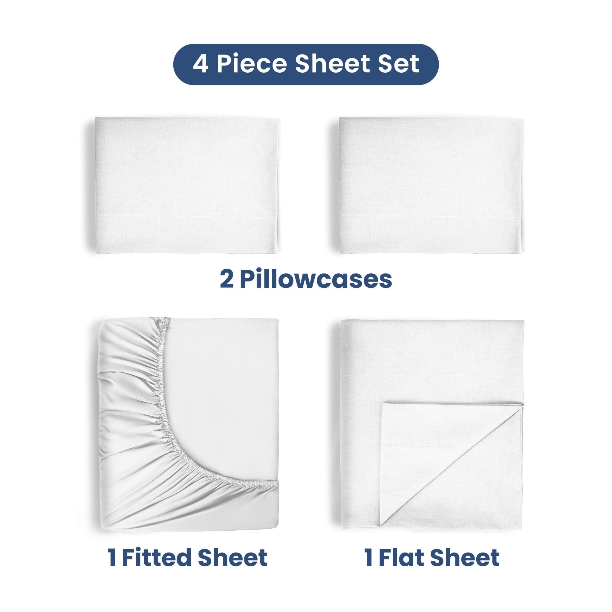 Martex 400 Thread Count 100% Cotton Solid Sheet Set