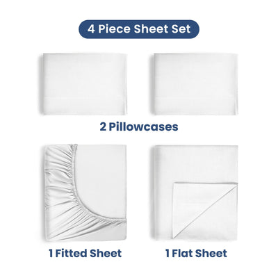 Martex 400 Thread Count 100% Cotton Solid Sheet Set
