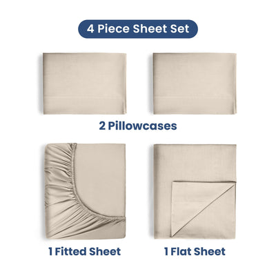 Martex 400 Thread Count 100% Cotton Solid Sheet Set