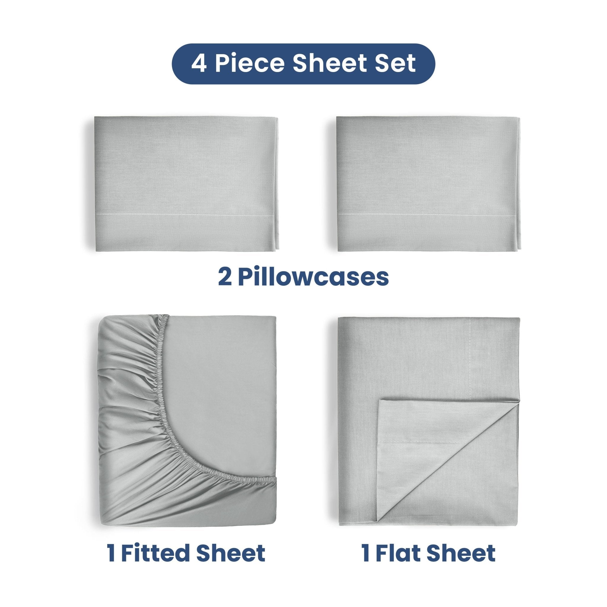 Martex 400 Thread Count 100% Cotton Solid Sheet Set