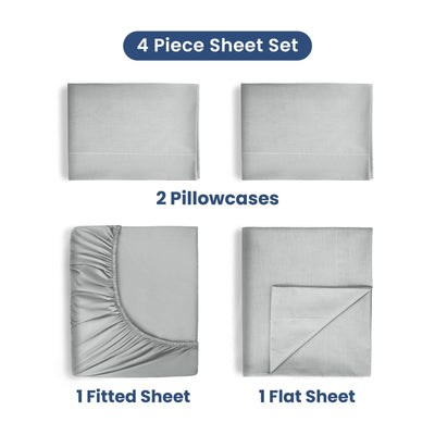 Martex 400 Thread Count 100% Cotton Solid Sheet Set