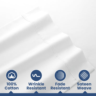 Martex 400 Thread Count 100% Cotton Solid Sheet Set