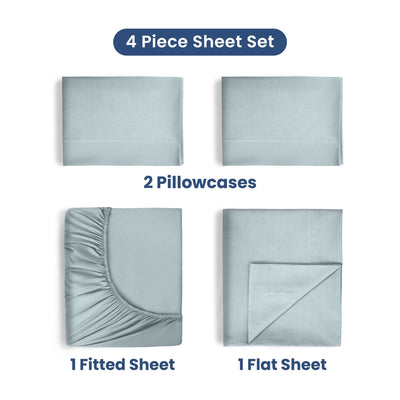 Martex 400 Thread Count 100% Cotton Solid Sheet Set