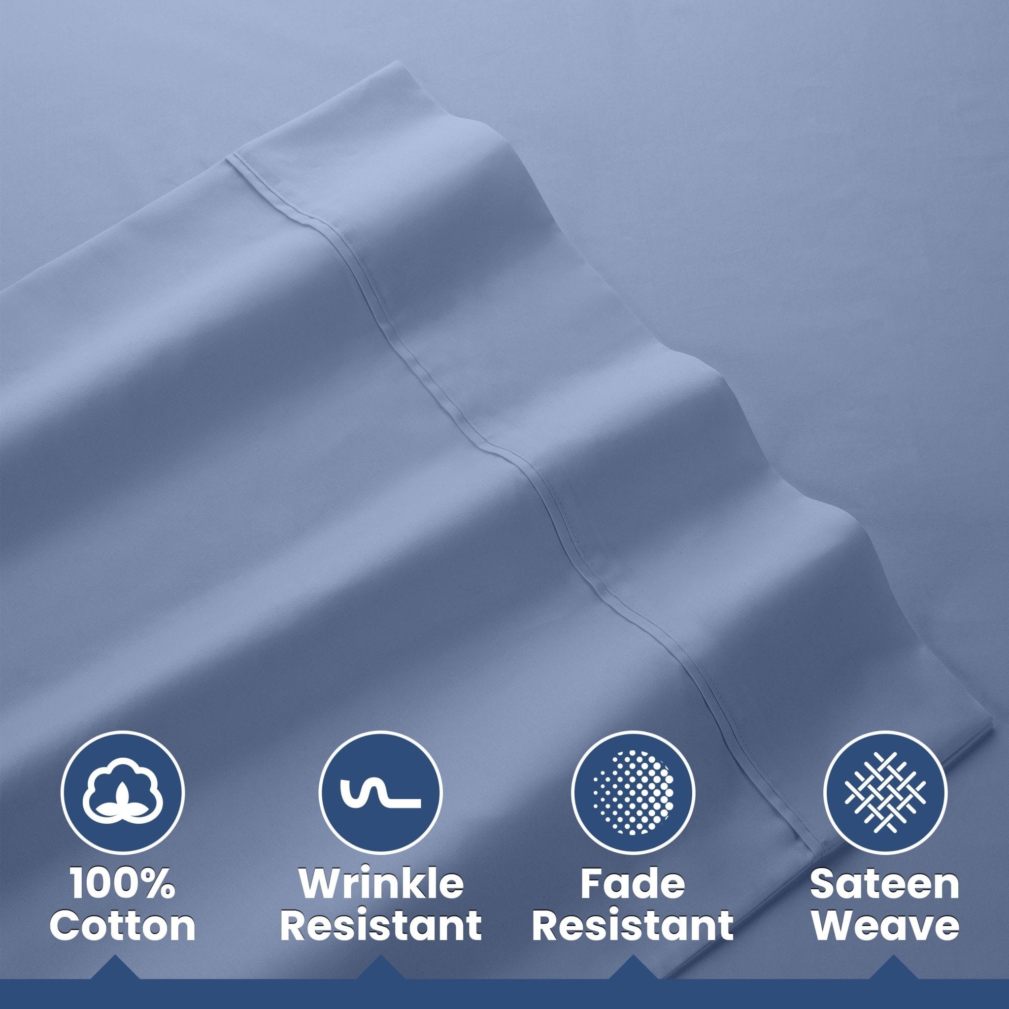 Martex 400 Thread Count 100% Cotton Solid Sheet Set