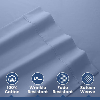 Martex 400 Thread Count 100% Cotton Solid Sheet Set