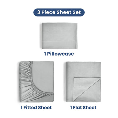 Martex 400 Thread Count 100% Cotton Solid Sheet Set