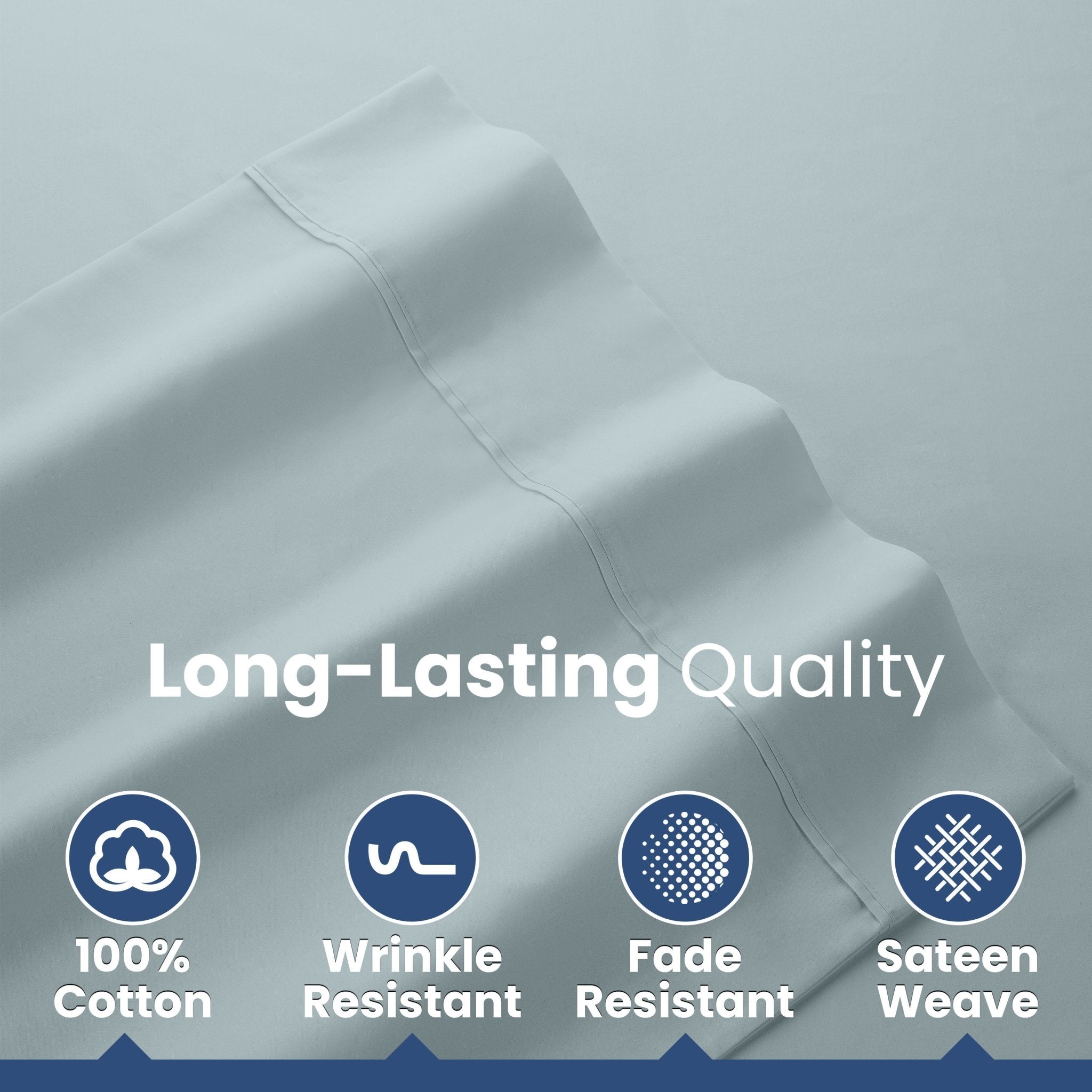 Martex 400 Thread Count 100% Cotton Solid Sheet Set