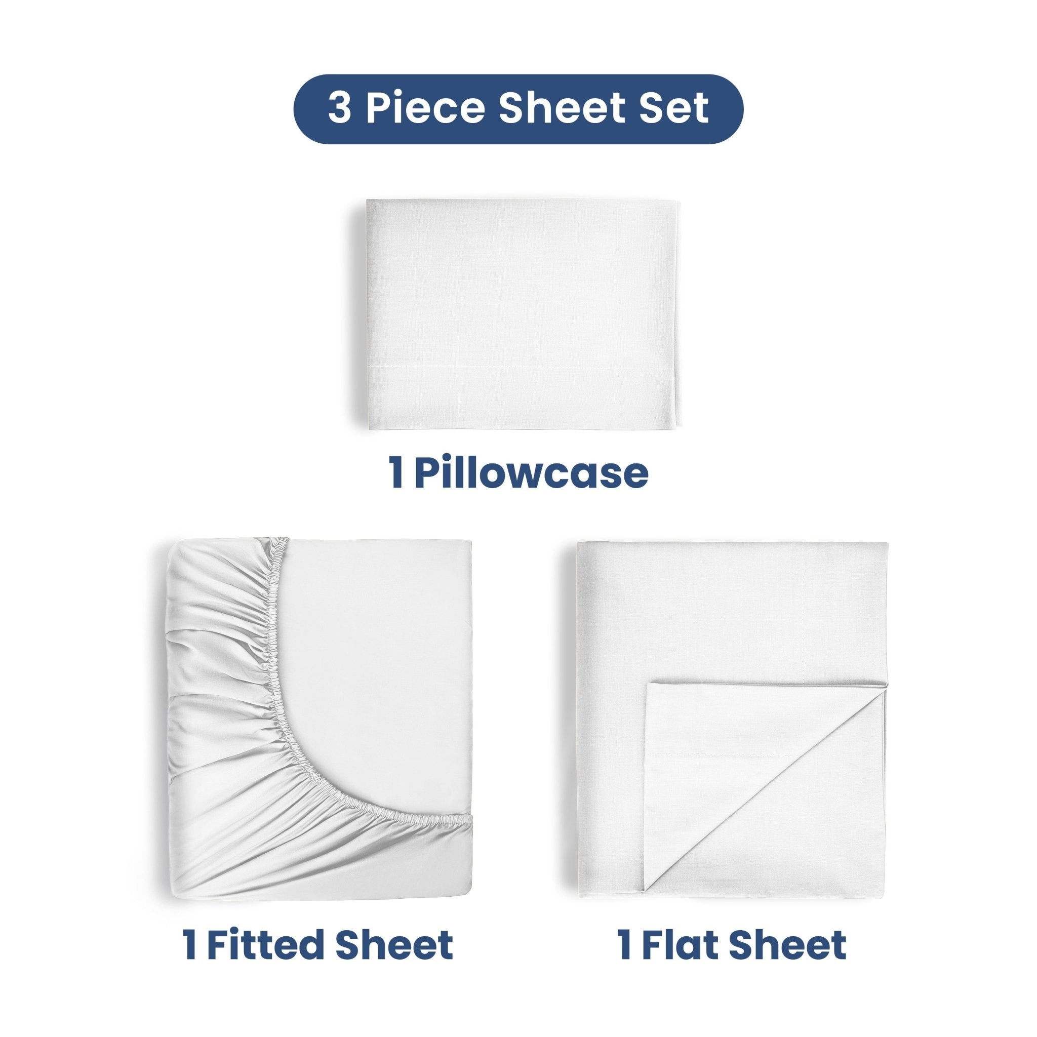 Martex 400 Thread Count 100% Cotton Solid Sheet Set