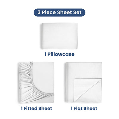 Martex 400 Thread Count 100% Cotton Solid Sheet Set