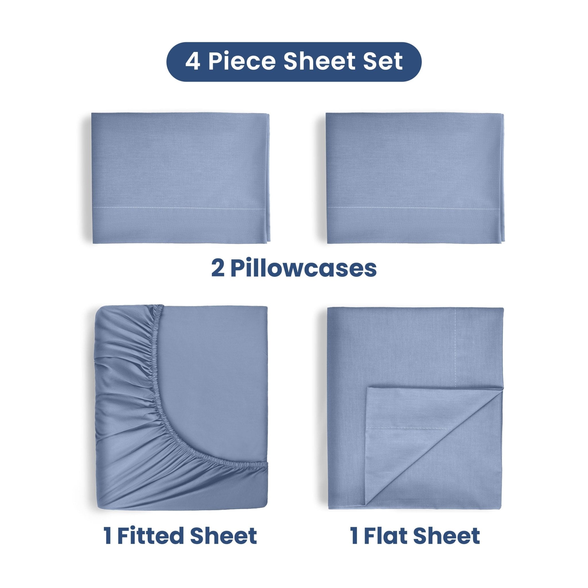 Martex 400 Thread Count 100% Cotton Solid Sheet Set