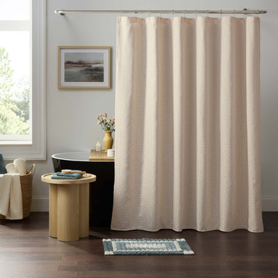 Martex Arcadia Dune 72x72 Reversible Pebble Shower Curtain