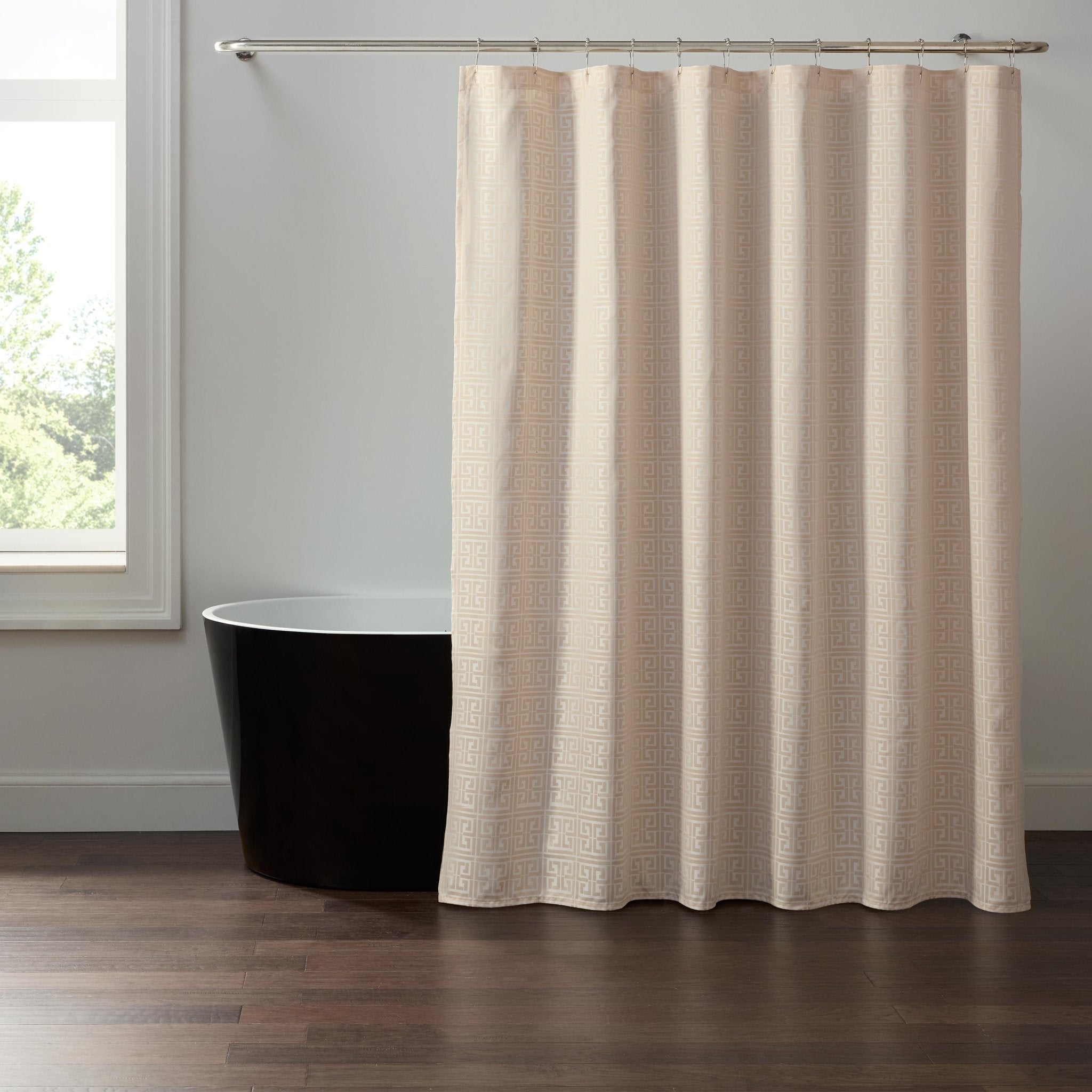 Martex Arcadia Dune 72x72 Reversible Pebble Shower Curtain