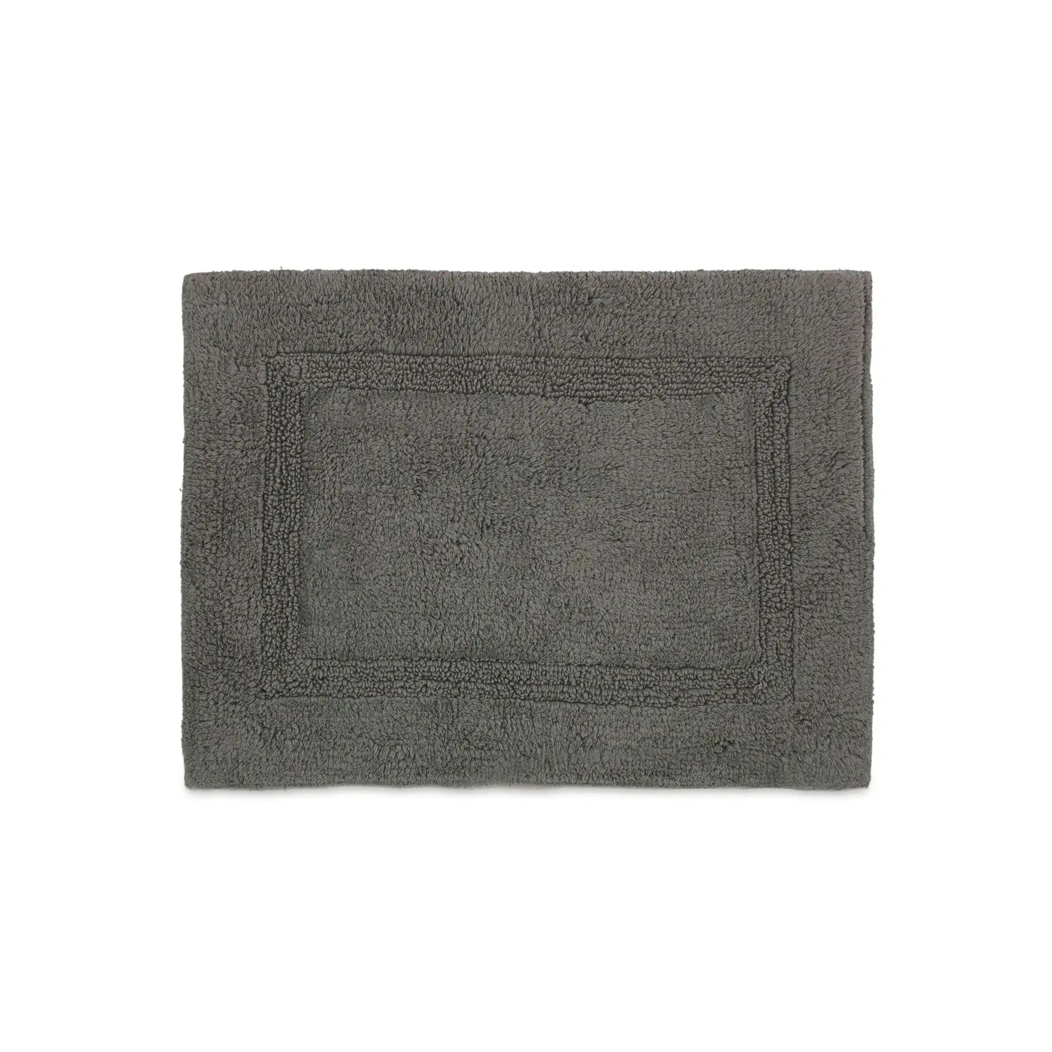 Dark Gray bath rug on a white background