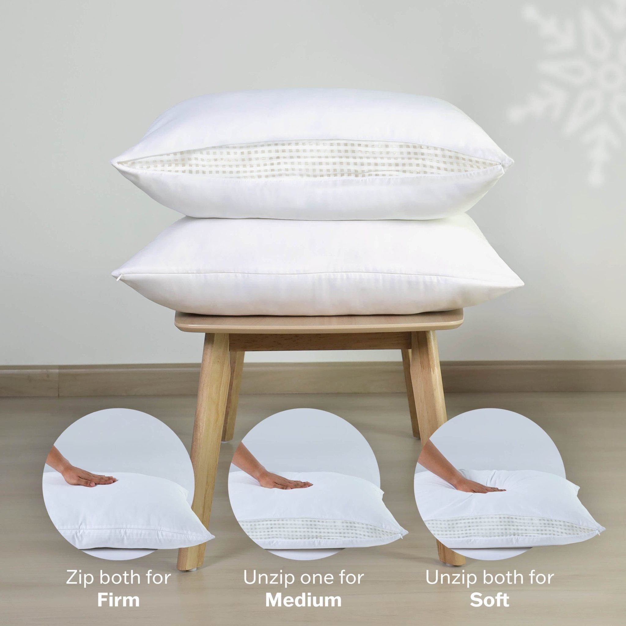 Martex Brrr Cooling All Sleeper White Blown Bed Pillow