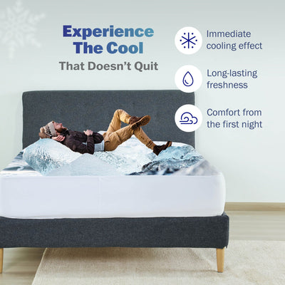 Martex Brrr Cooling Breathable White Mattress Pad