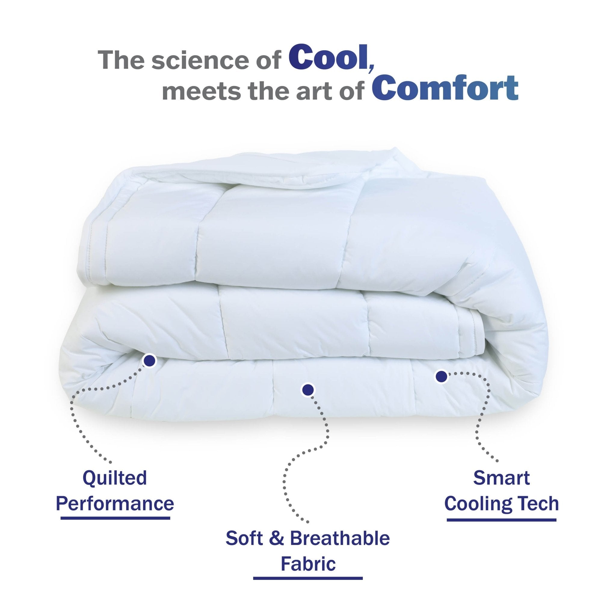 Martex Brrr Cooling Breathable White Mattress Pad