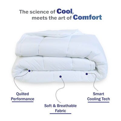 Martex Brrr Cooling Breathable White Mattress Pad