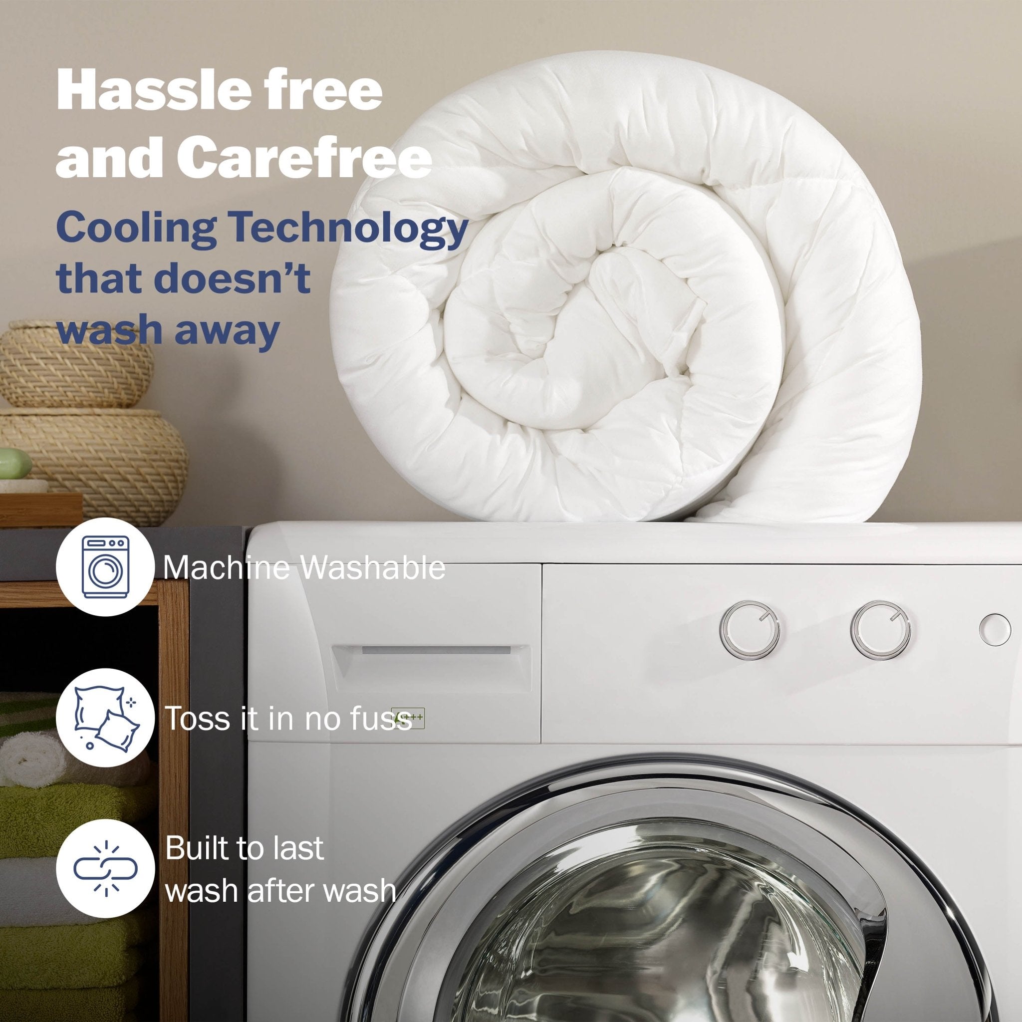 Martex Brrr Cooling Breathable White Mattress Pad