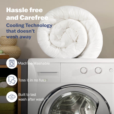 Martex Brrr Cooling Breathable White Mattress Pad