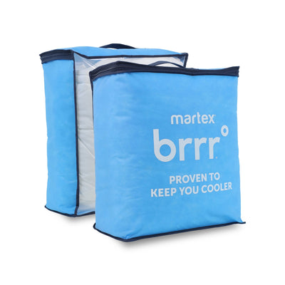 Martex Brrr Cooling Breathable White Mattress Pad