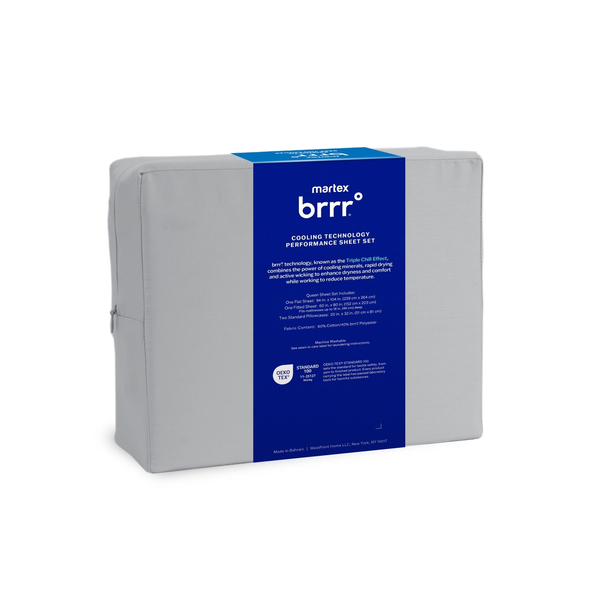 Martex Brrr Cooling Effect Solid Sheet Set