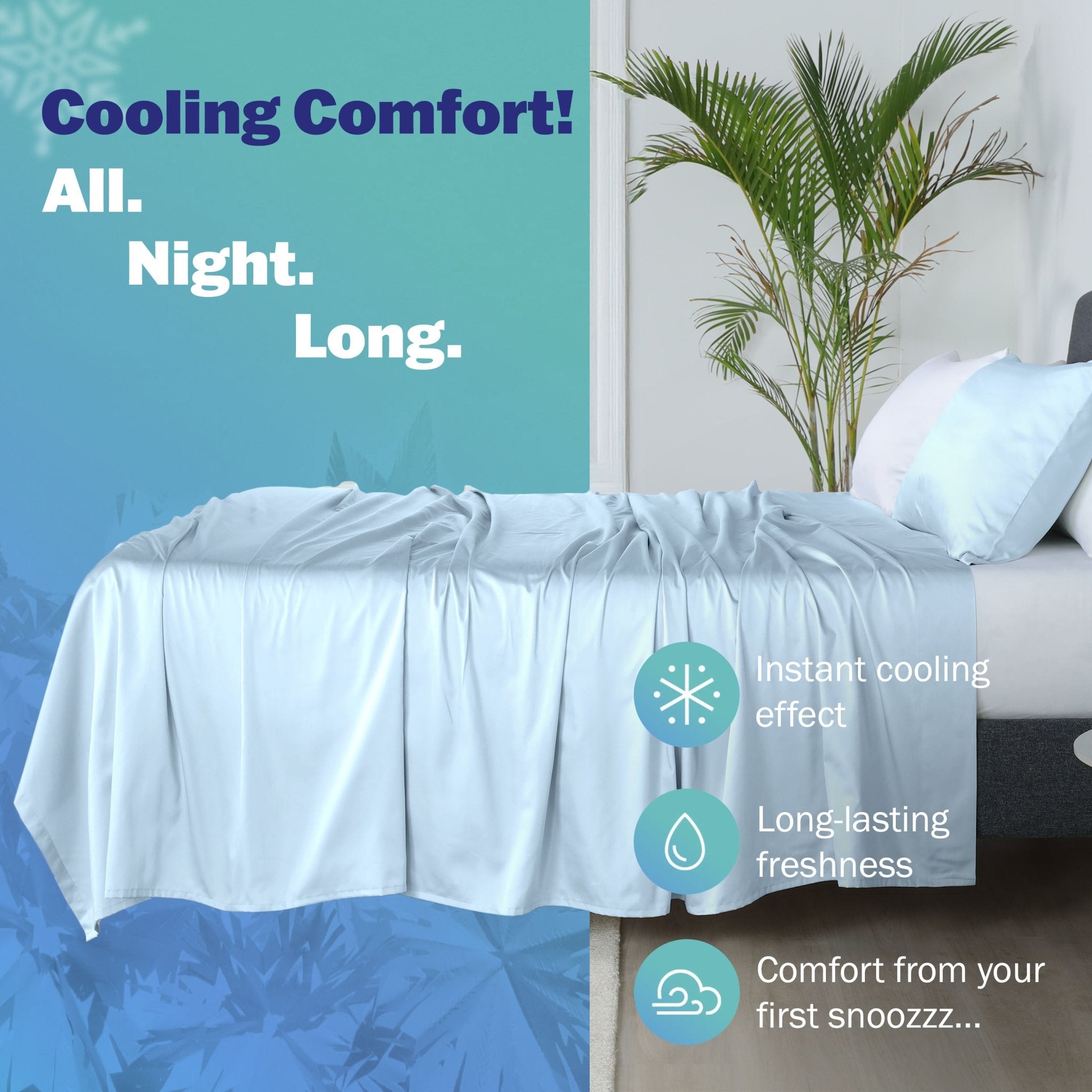 Martex Brrr Cooling Effect Solid Sheet Set