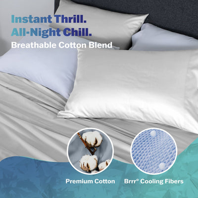 Martex Brrr Cooling Effect Solid Sheet Set