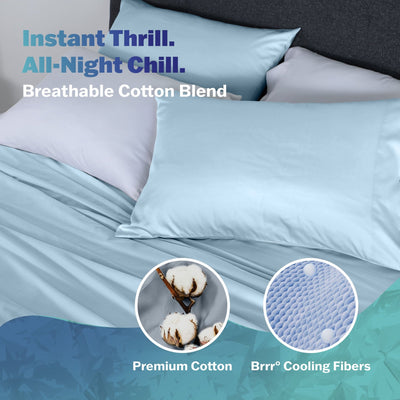 Martex Brrr Cooling Effect Solid Sheet Set